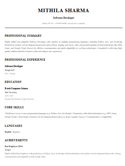 Classic Professional Template