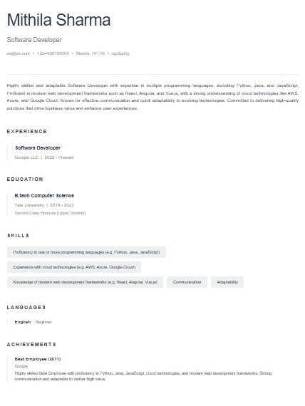 Minimalist Corporate Template